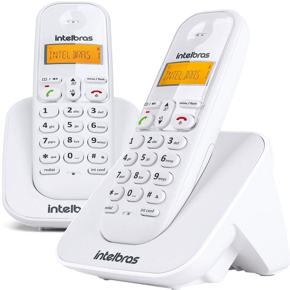 Telefone sem fio e ramal adicional TS 3112 Intelbras Branco