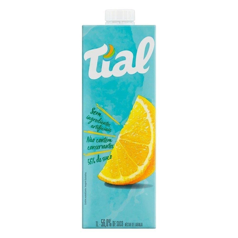 Suco Tial Néctar Laranja 1L Embalagem com 12 Unidades