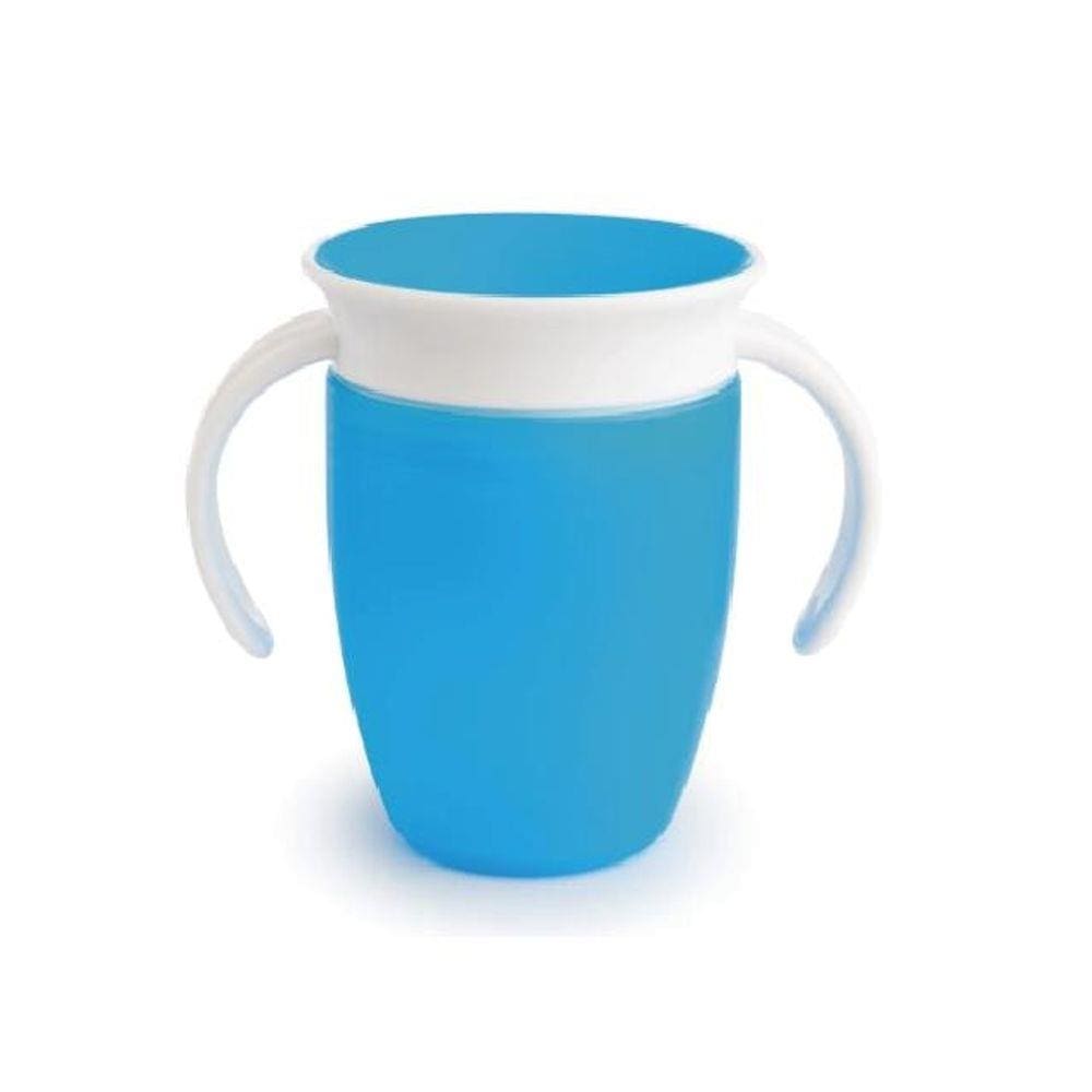 Copo 360 Graus De Treinamento Antivazamento Com Alças 207 Ml Azul Munchkin