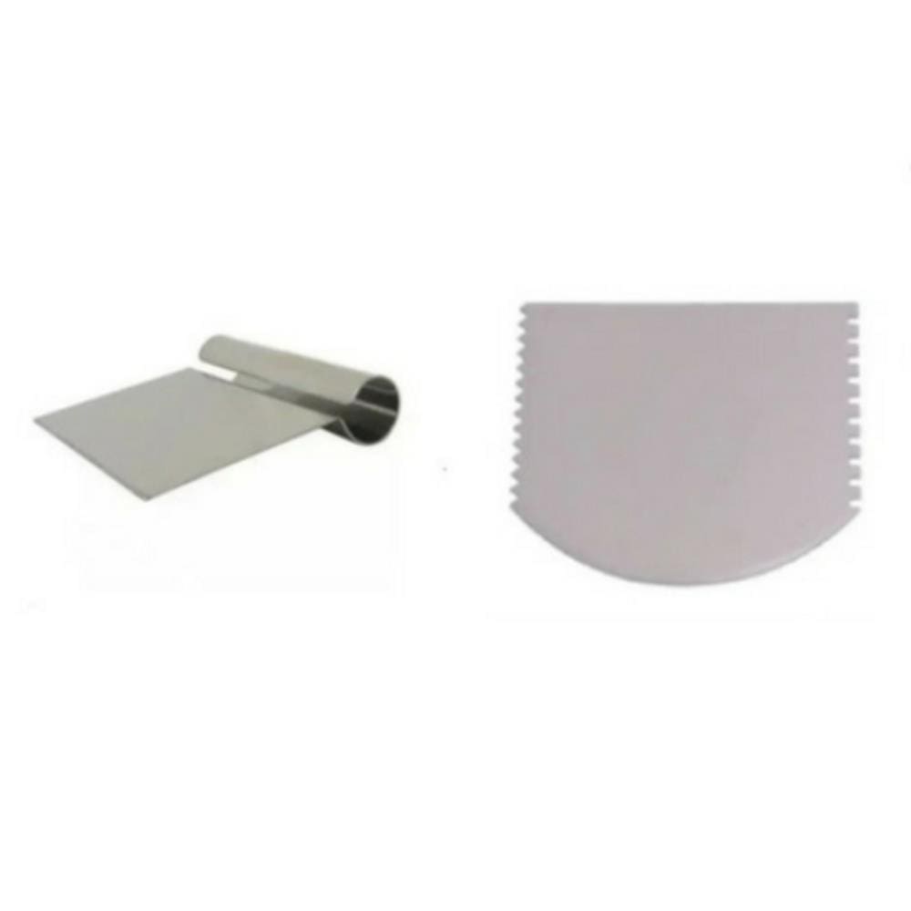Kit Espátula Raspador Cabo Tubular + Espátula 4 Funções