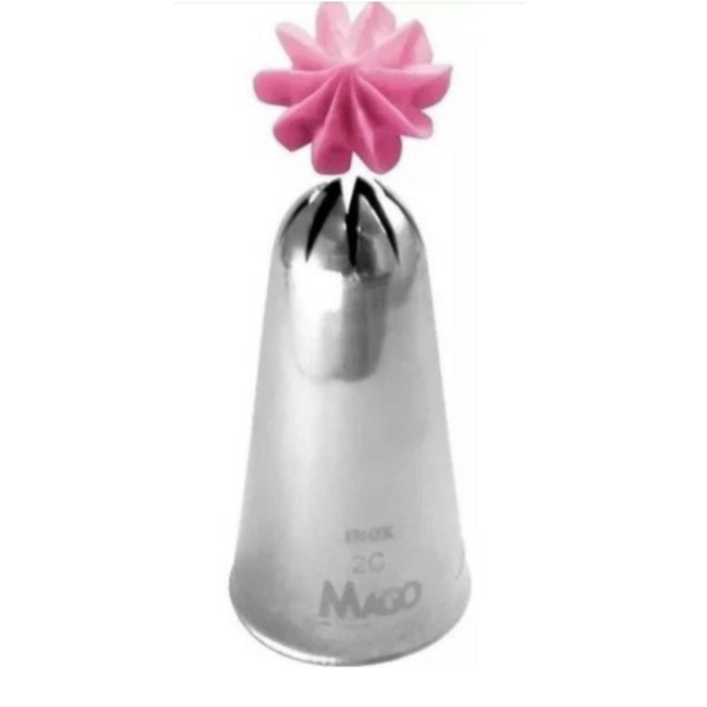 Bico Confeitar Aço Inox 2c Pitanga Mago