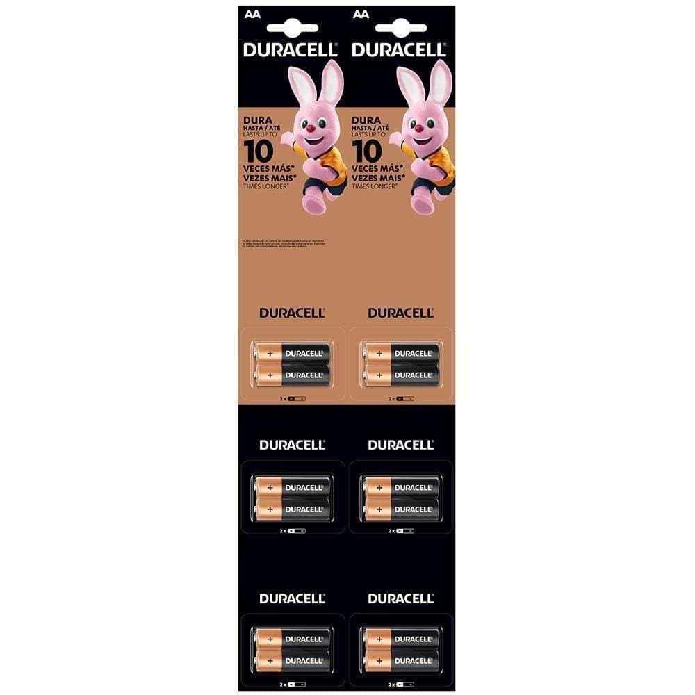 Pilha Duracell Pequena AA - 6 Embalagem com 2 Unidades