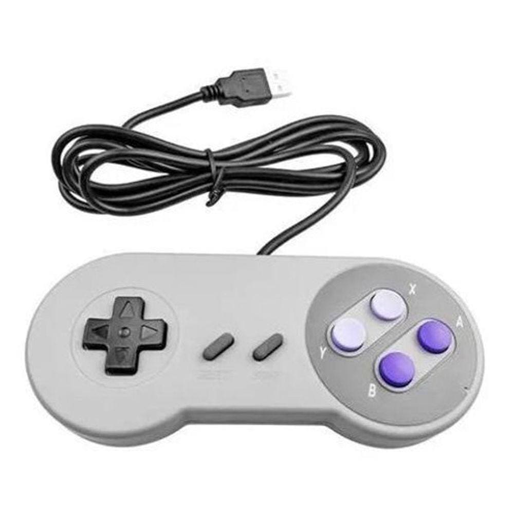 Controle Joystick Usb Para Pc Estilo Super Nintendo Snes