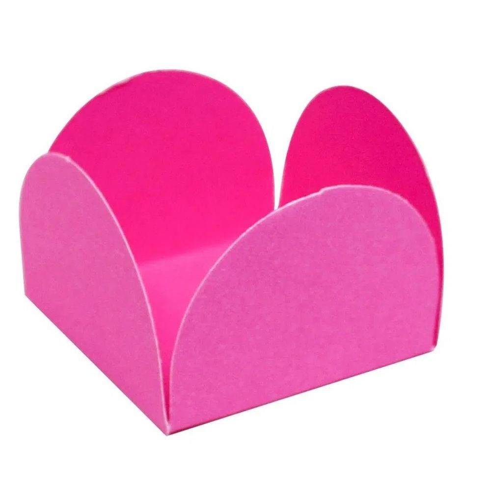 Forminha para doces rosa neón - 50 Unidades