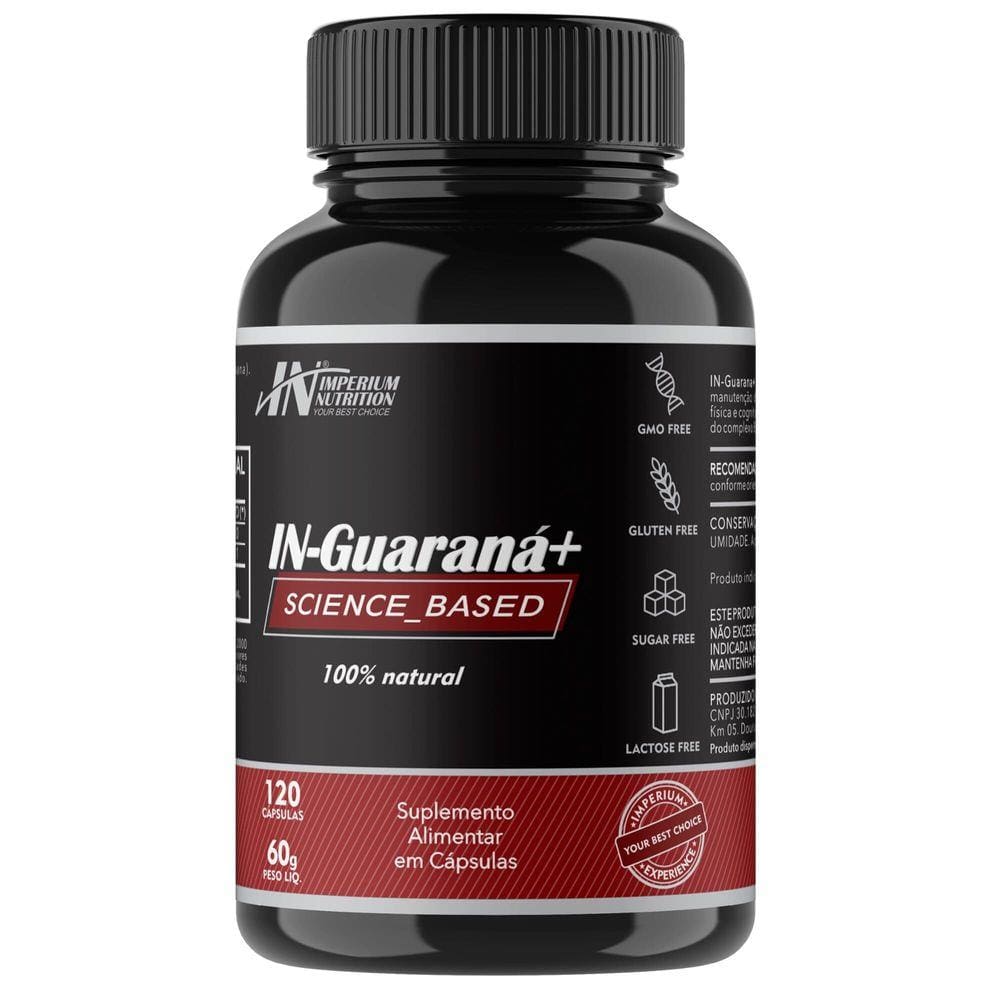 IN-Guaraná+ (120 Caps) Guaraná em Cápsulas da Imperium Nutrition