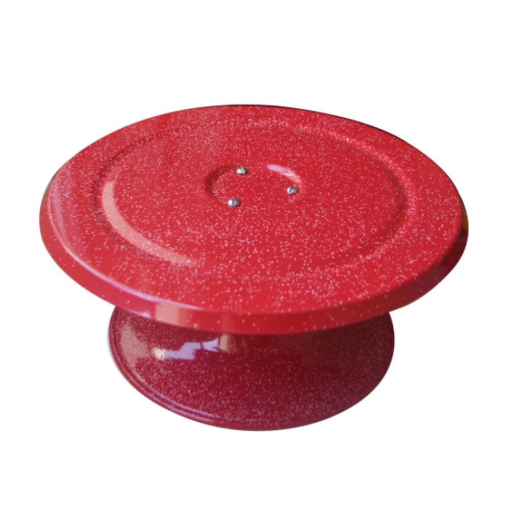 Bailarina Giratória Para Decorar Bolo 40cm Vermelho Alumínio