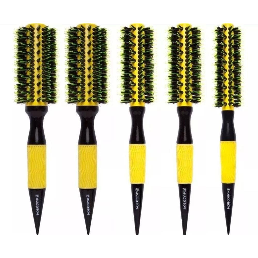 COMBO 5 Escova Marco Boni Yellow Ceramic Profissional Pp 2xp 2xm