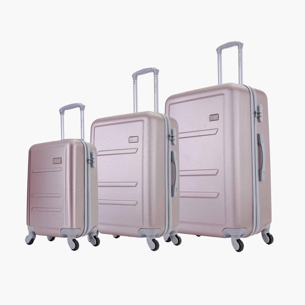 Conjunto de malas de viagem P, M e G Montreal Swiss Move Rose