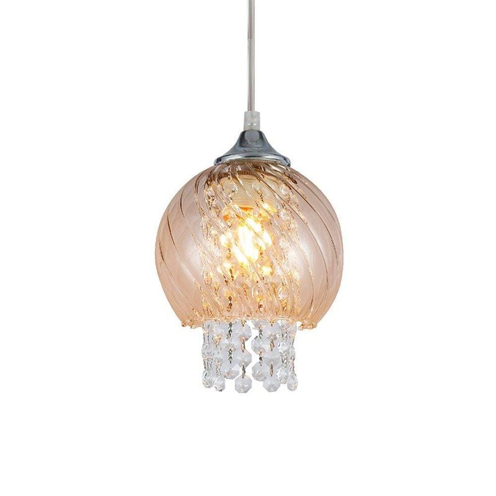 Lustre Pendente Taschibra Diana E27 Bivolt Âmbar