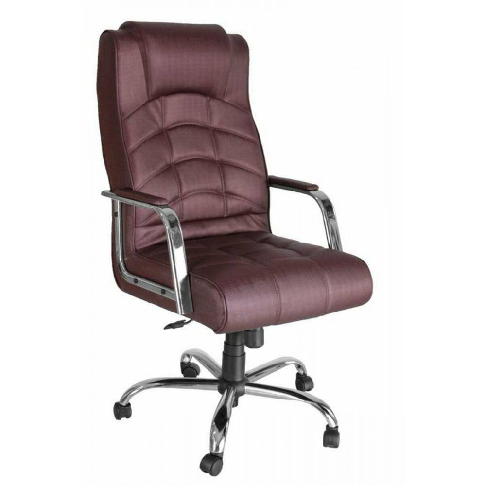 Cadeira Presidente Base Cromada Lyon Vermelho