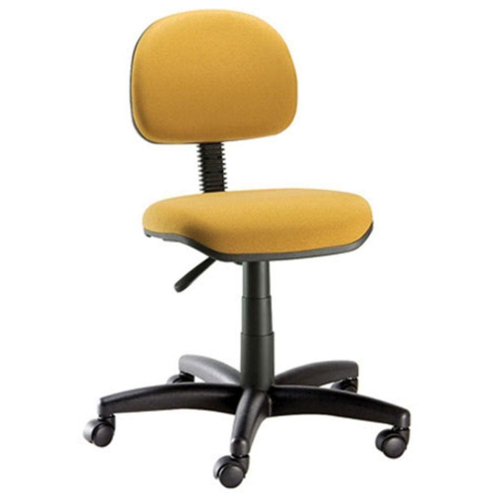 Cadeira Secretária Com Base Giratória Confort Plus Amarelo