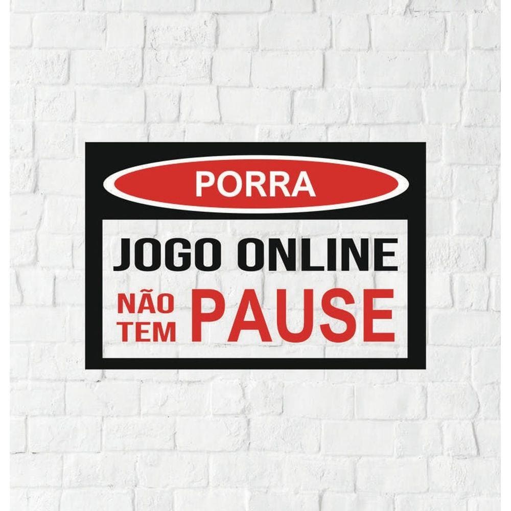 Jogo de Placa Decorativa com 3 peças - Mãe, jogo ON LINE não tem PAUSE