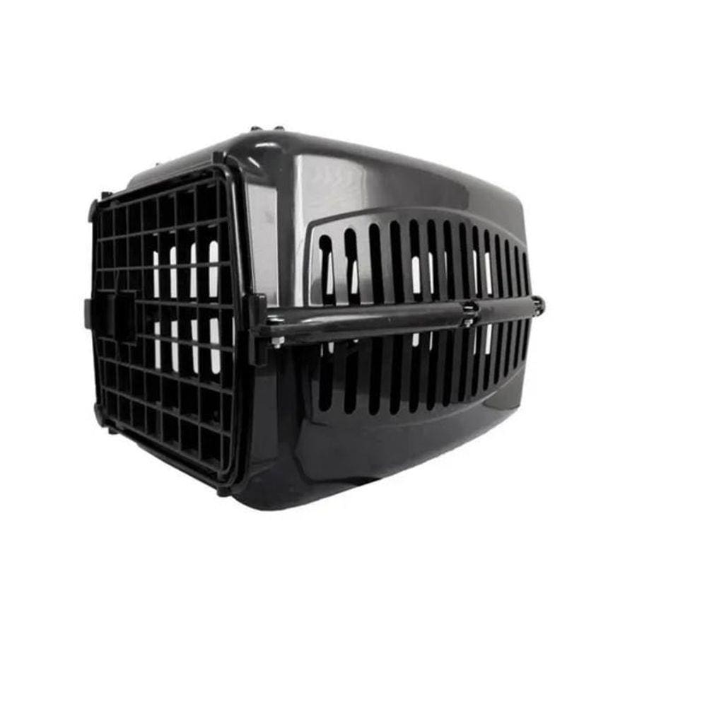 Caixa De Transporte Cão E Gato N3 Preta Super Resistente