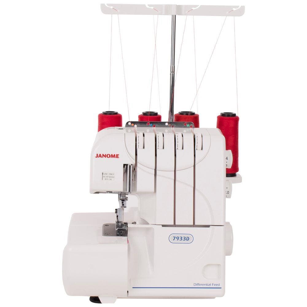 Máquina de Costura Overlock e Ultralock Janome 7933D, 2 agulhas, 4 linhas