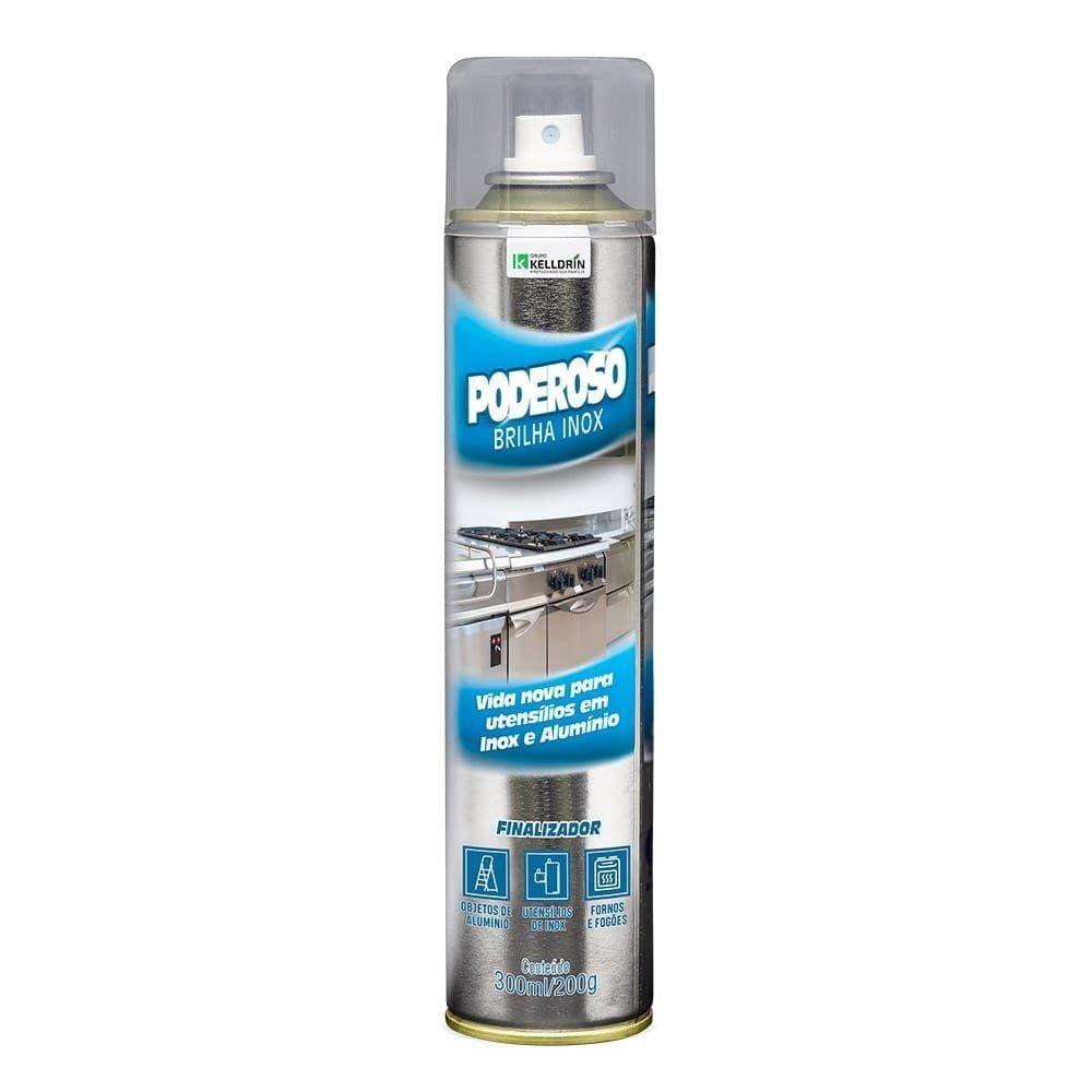 Limpador Poderoso Brilha Inox Aerosol 300ml/200g