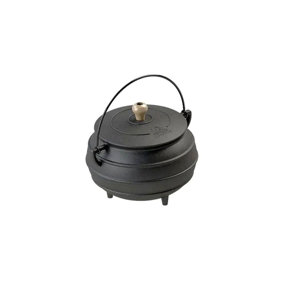 Panela Caldeirão Tripé Tradição Ferro Fundido Com Tampa 5,5l