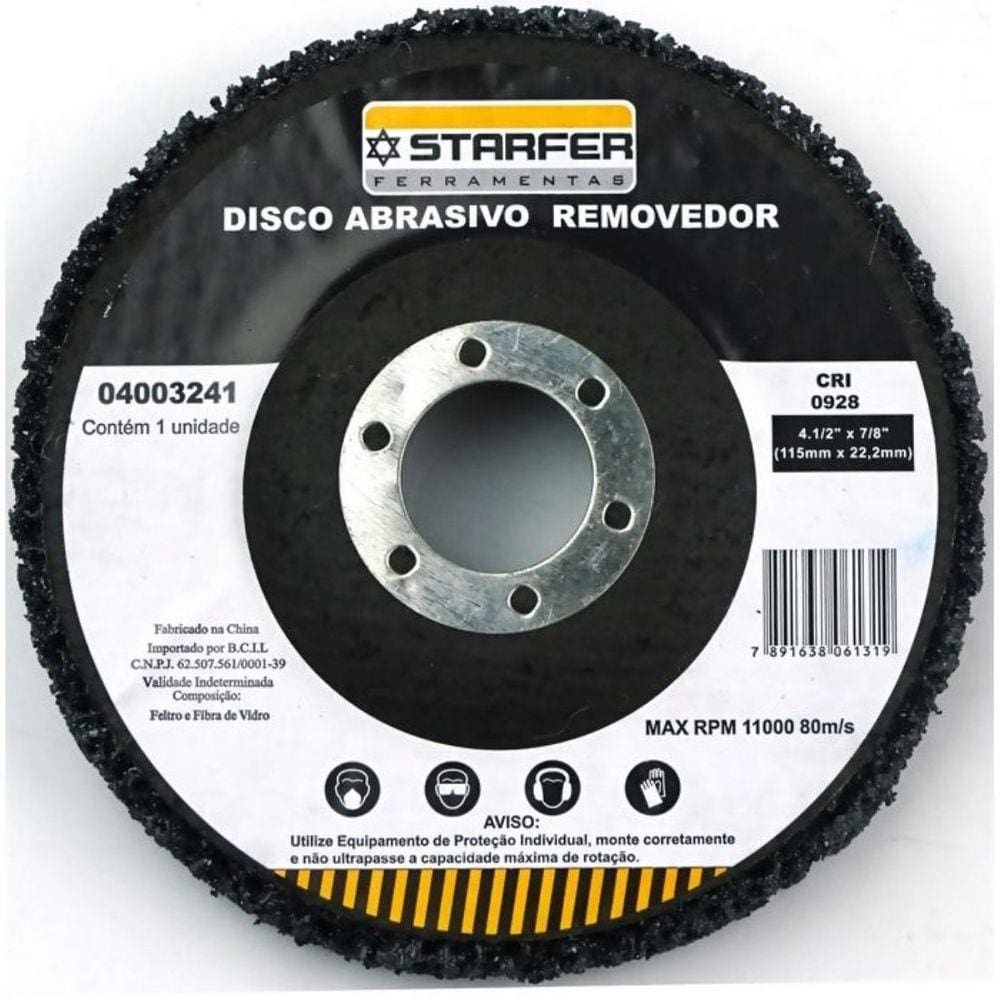 Disco Removedor Polidor 4.1/2 Starfer