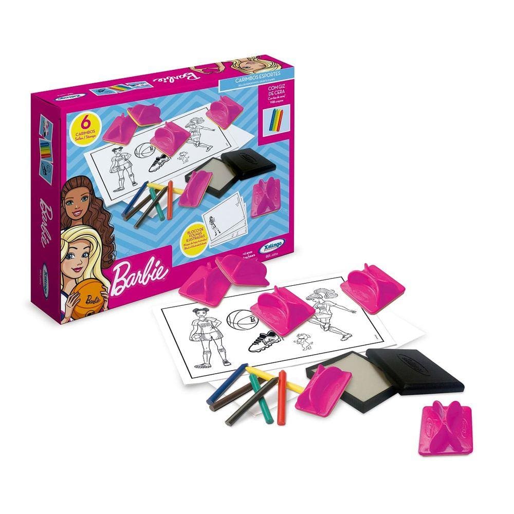 Carimbos Esportes - Barbie Esportista - Xalingo