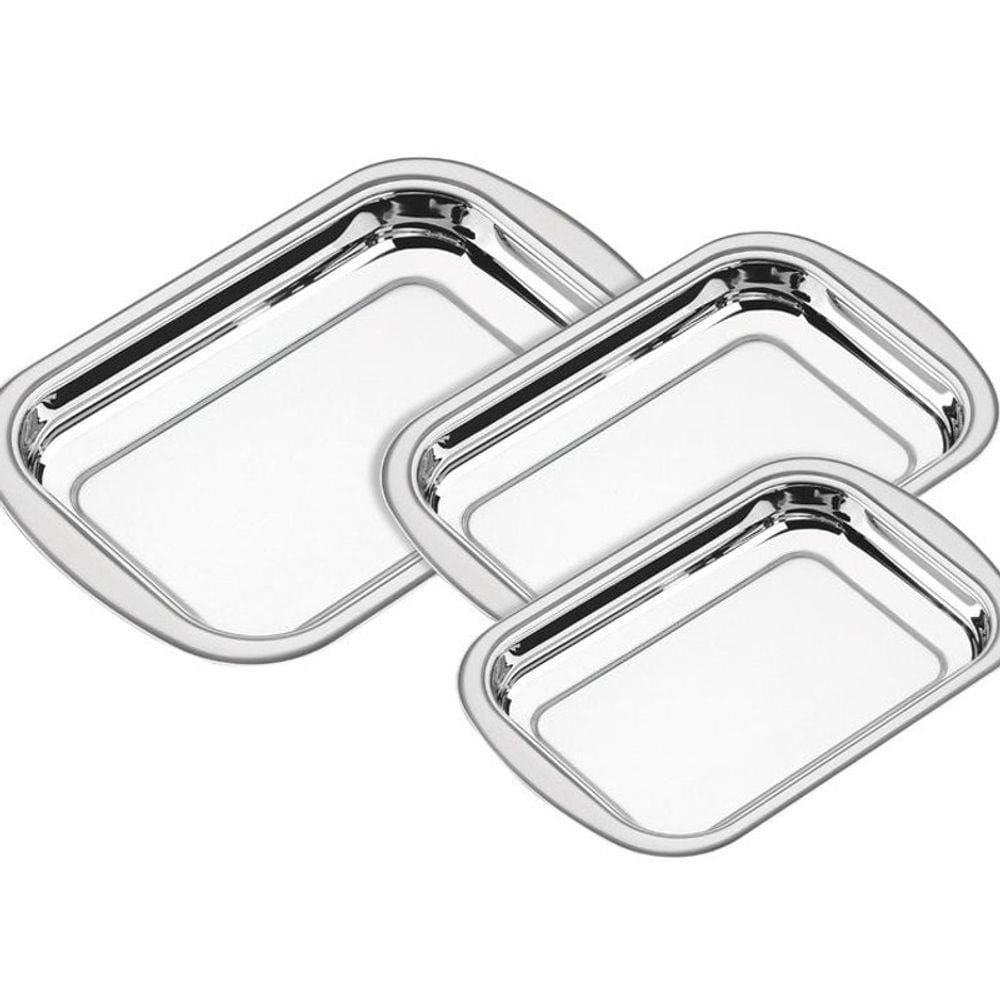 Assadeiras Inox Tramontina 3 Peças Cosmos 64310/400