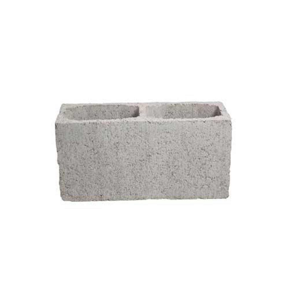 Bloco Concreto Liso, Cinza, 14x19x39cm JCR Blocos