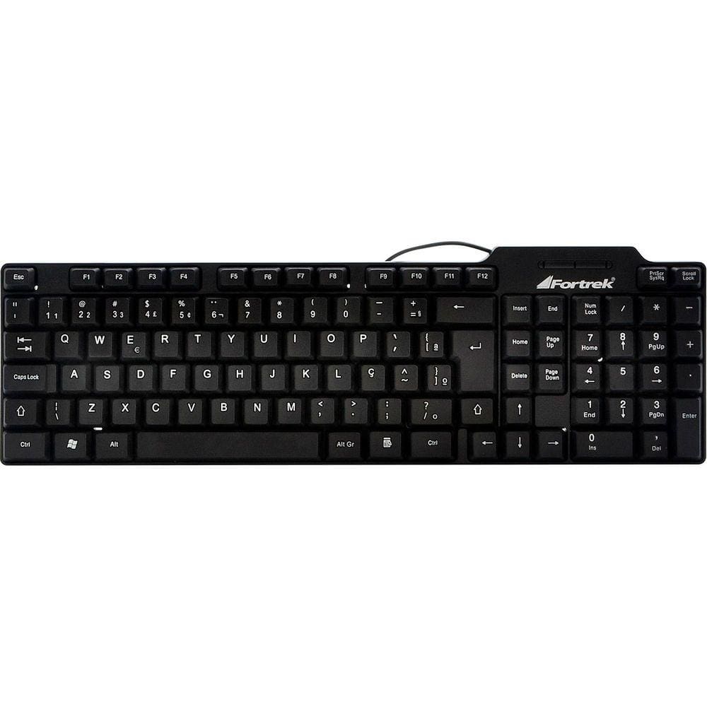 Teclado Standard Fortrek SKL-106, USB, ABNT2, Preto - 68731
