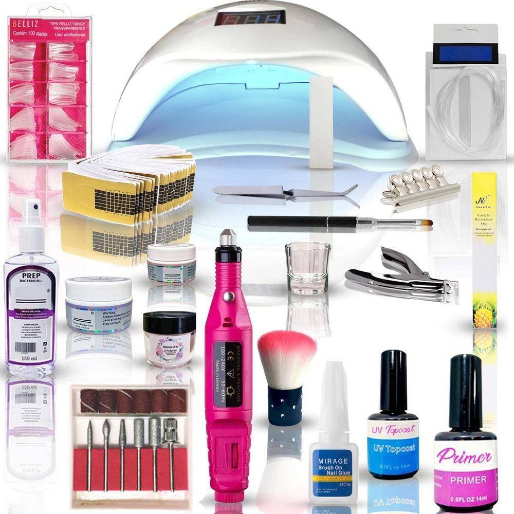 Kit Unha Gel Completo Fibra Kit Unhas Gel - Csc06-1 | Extra