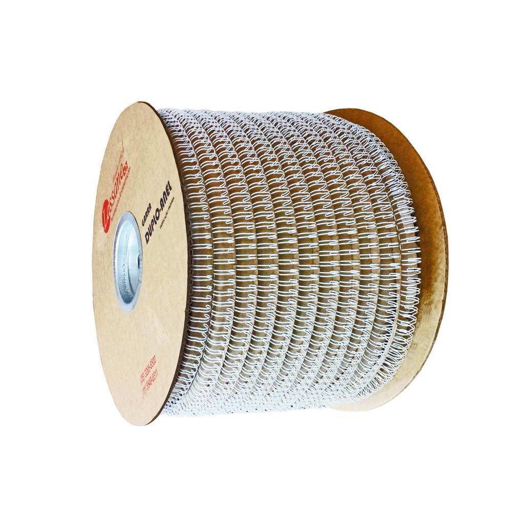 Bobina de Garras de Duplo Anel Wire-o 3x1 7/16 90 Folhas Cor Branca