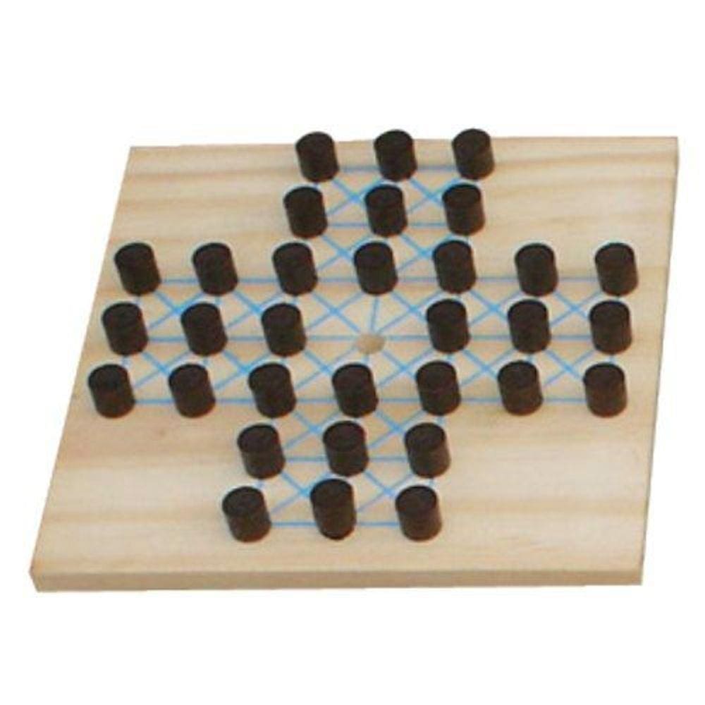 Brinquedos Educativos - Jogo Resta 1 - 20x20cm 32 Peças