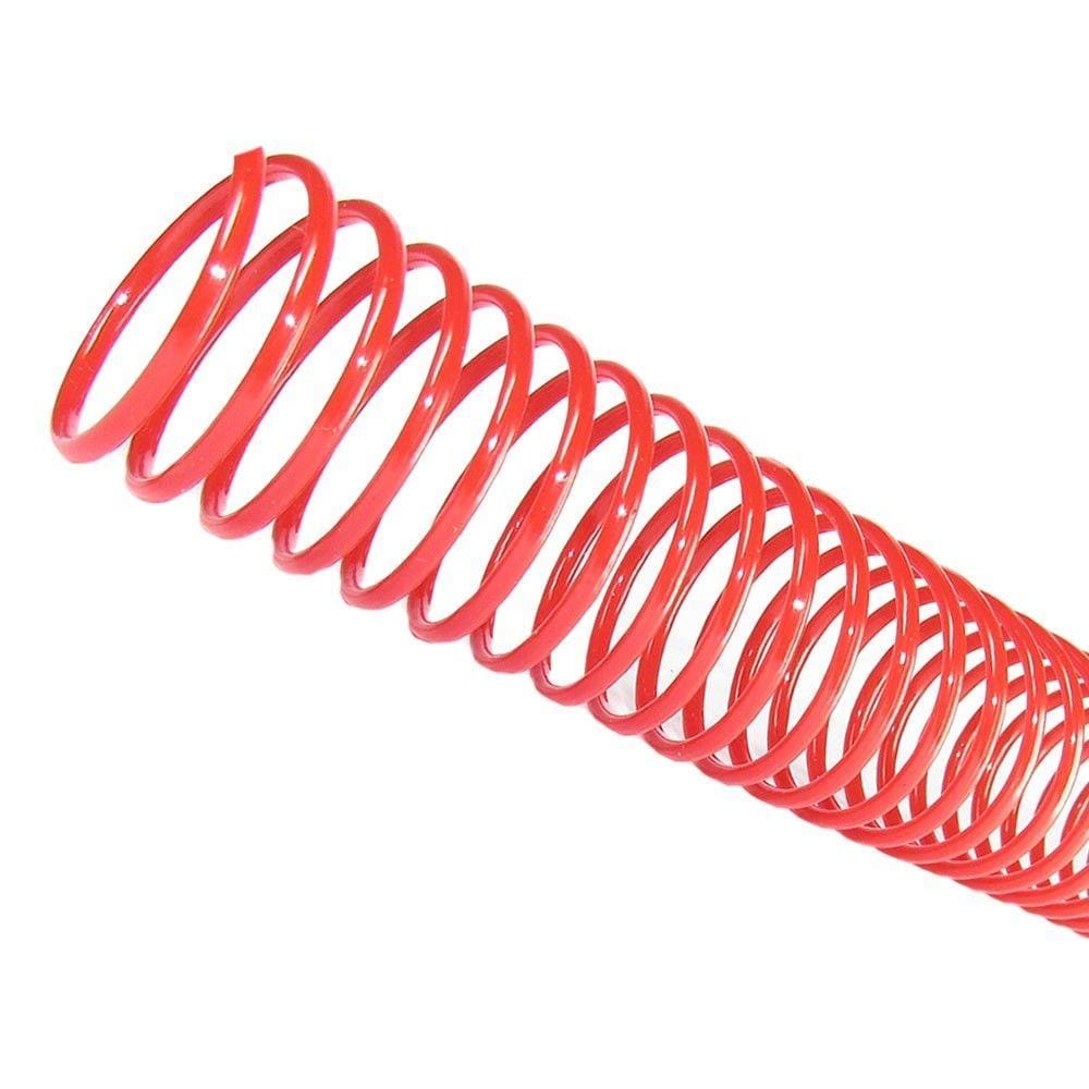 Espiral para Encadernação Vermelho 17mm 100 Folhas 100 und