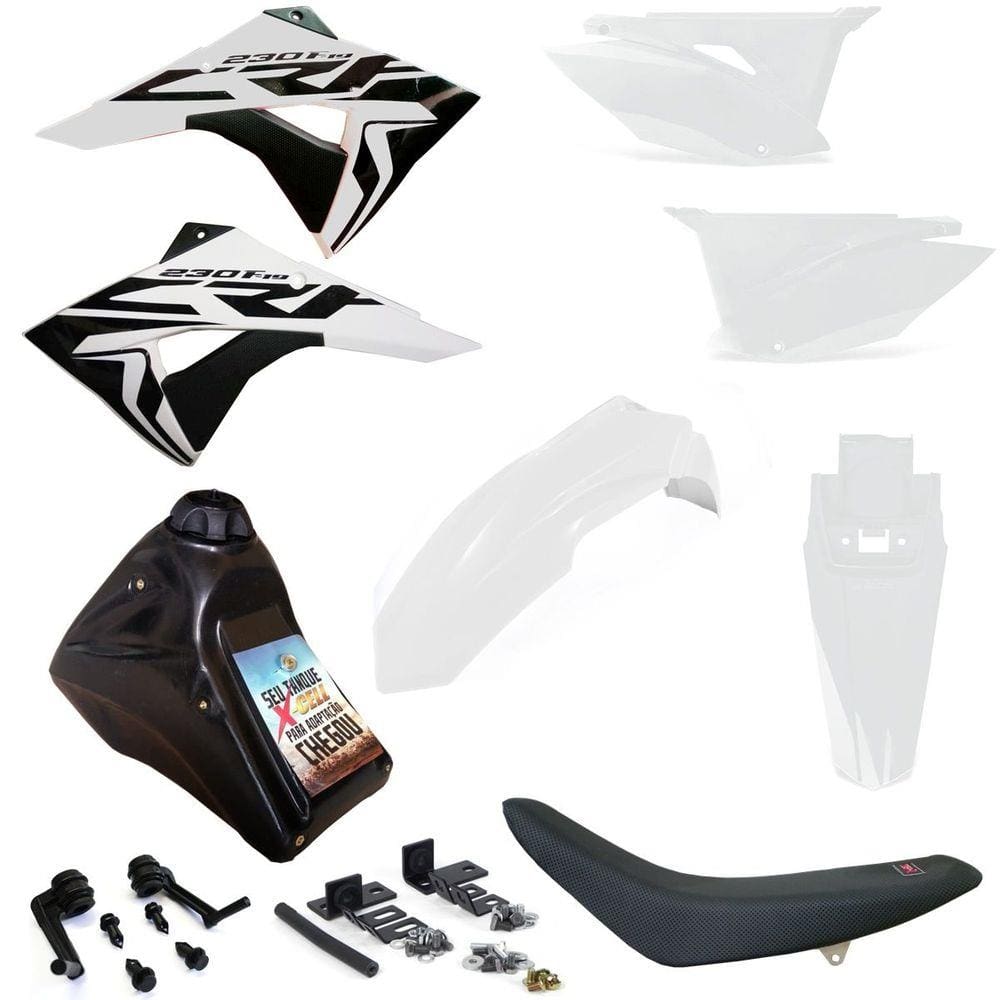 Kit Plástico Biker Next Completo Crf 230 Adaptável Xr 200 Xr 250