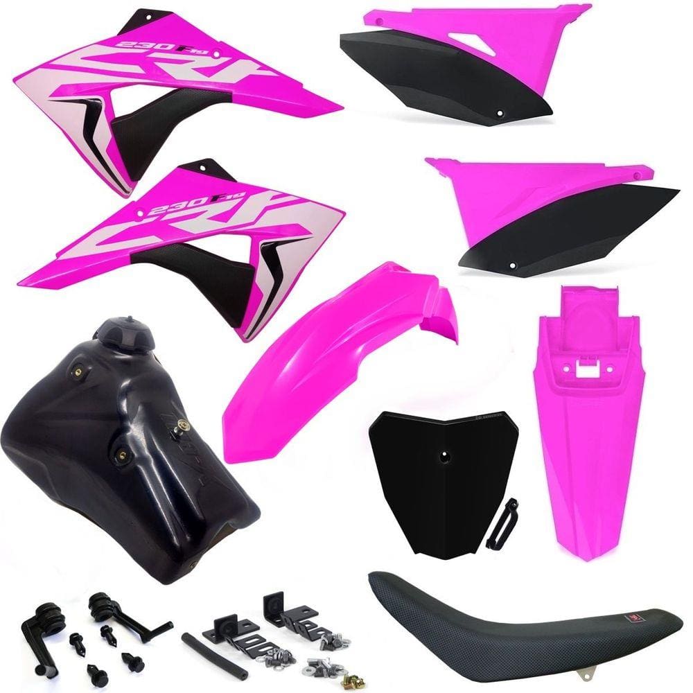 Kit Plástico Biker Next Adaptável Crf 230 Xr 200 Xr 250 Tanque 9L