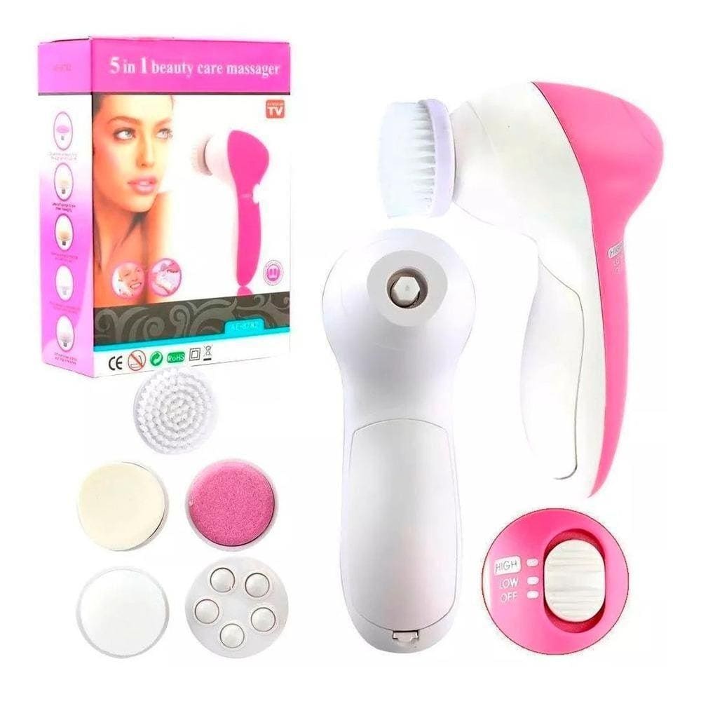 Aparelho Massageador Facial Corporal Limpeza De Pele 5 Em 1