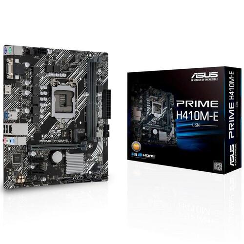 Placa mãe Asus Prime H410M-E LGA 1200 - Chipset Intel H410 - USB 3.2 - Slot M.2 - Micro ATX Menor preço em Placa mãe Asus Prime H410M-E LGA 1200 - Chipset Intel H410 - USB 3.2 - Slot M.2 - Micro ATX
