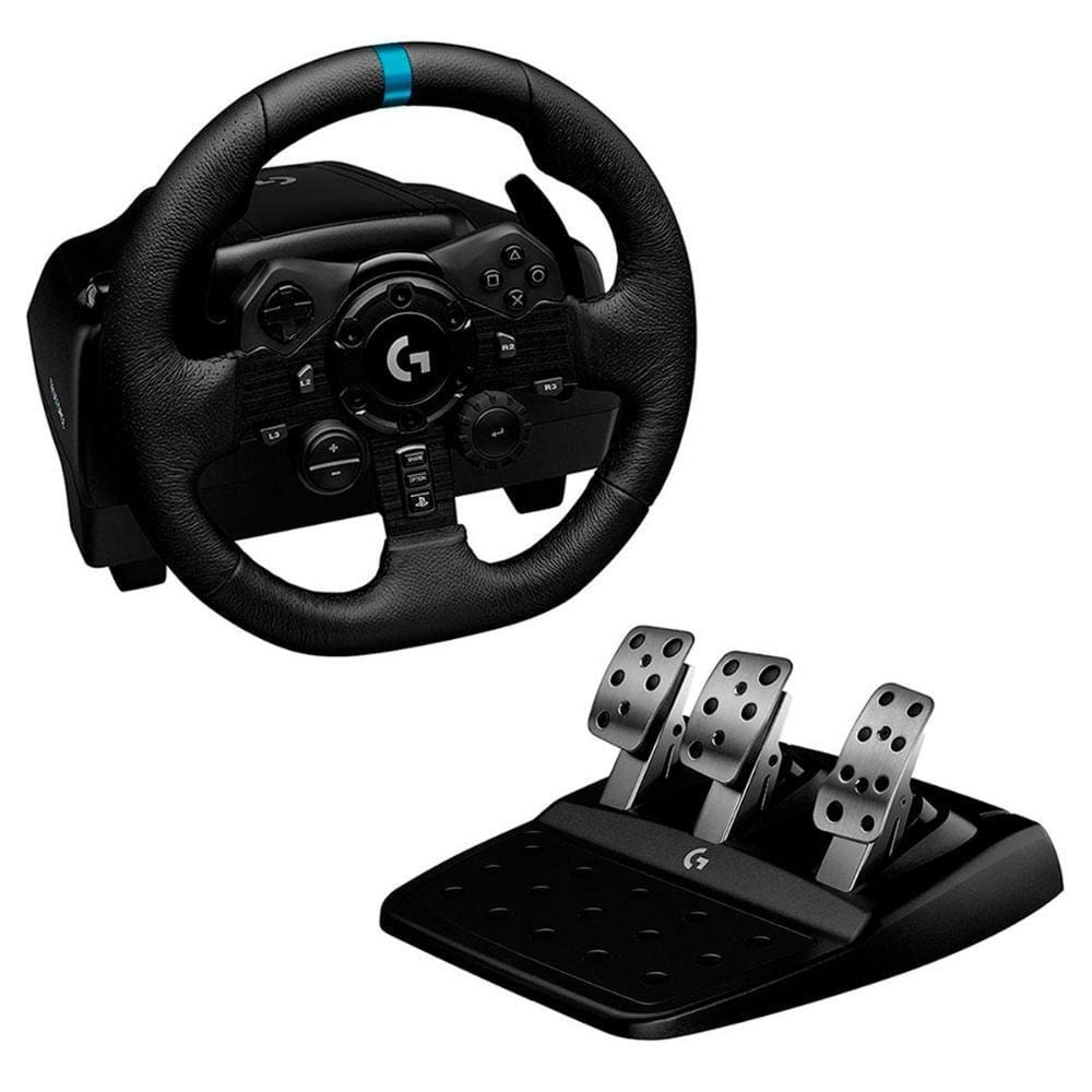 Volante Logitech G923 Racing Wheel XBOX Force Feedback TRUEFORCE - Acabamento em Couro - 941-000157