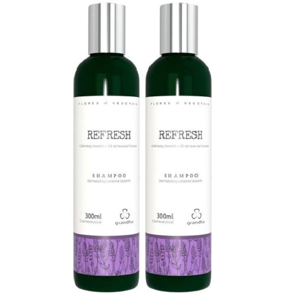 Grandha Refresh Com 2 Shampoo Flores & Vegetais