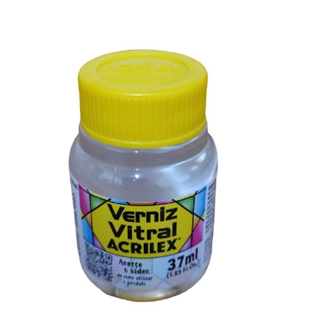 Verniz Vitral Incolor - 500 - Acrilex - 37Ml
