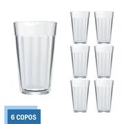 Copo Americano 450ml Nadir Jogo De Copos De Vidro Kit Com 24 Cor  Transparente