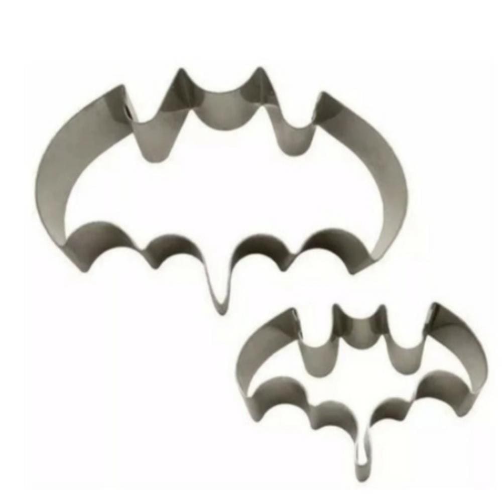Cortador Batman Inox (Biscoito e Pasta Americana) - 2 Peças Em Inox