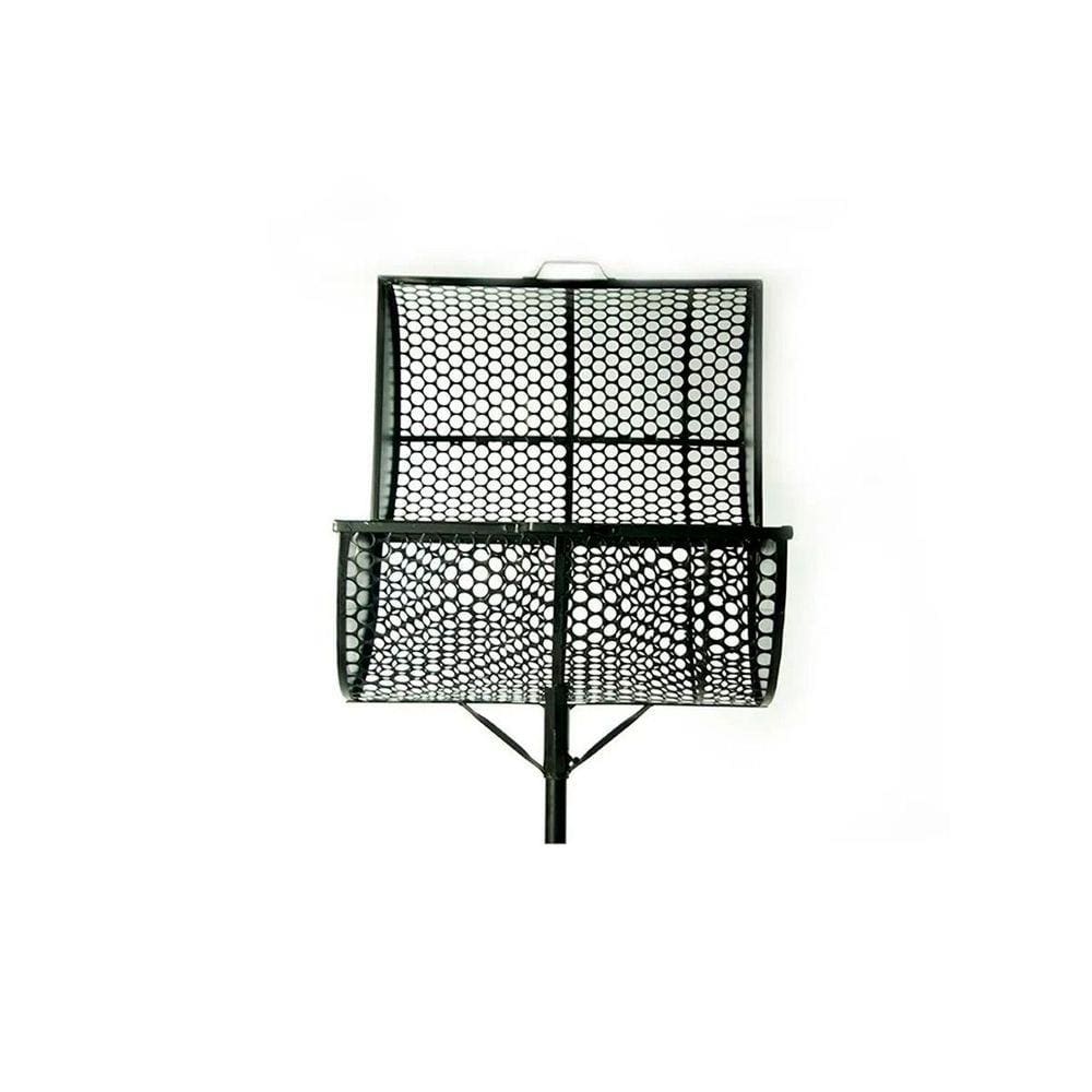 Lixeira De Rua Modelo Tela Moeda De 60cm Com Tampa