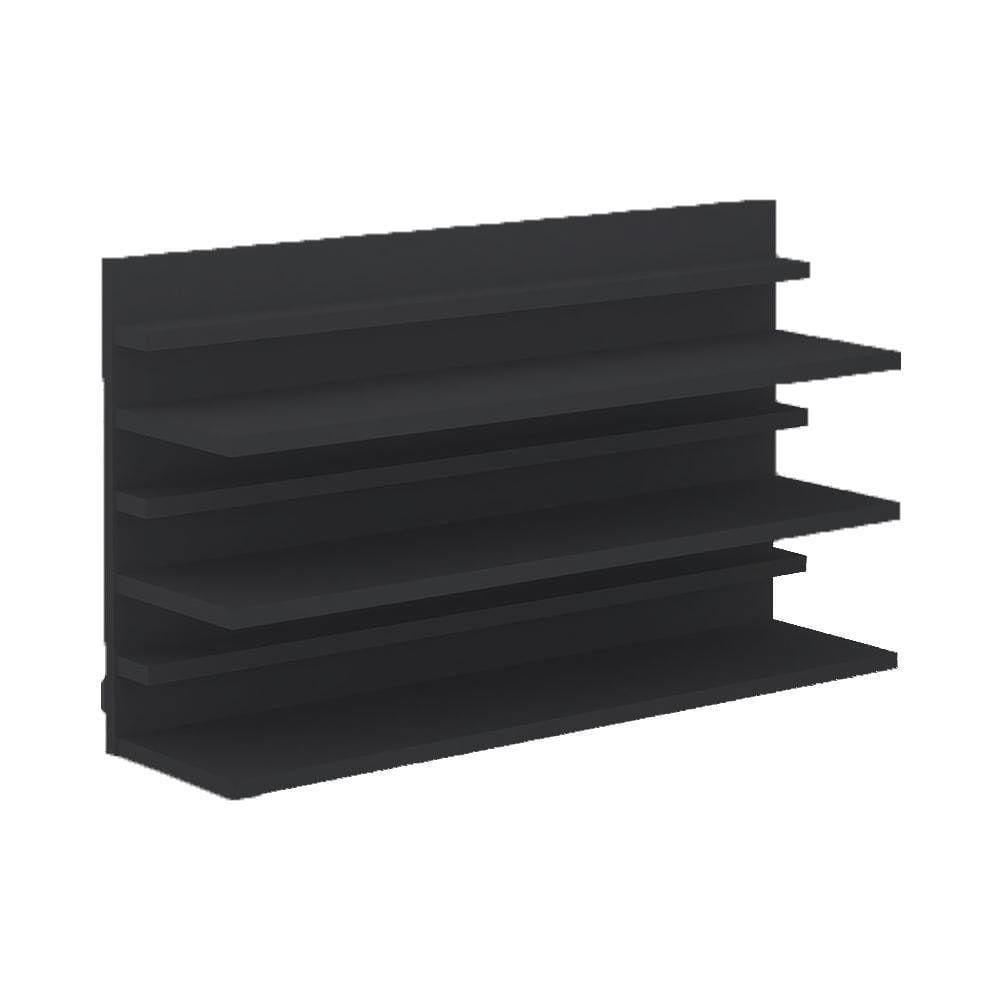 Sapateira 3 Prateleiras Suspensa Em Mdf - Preto