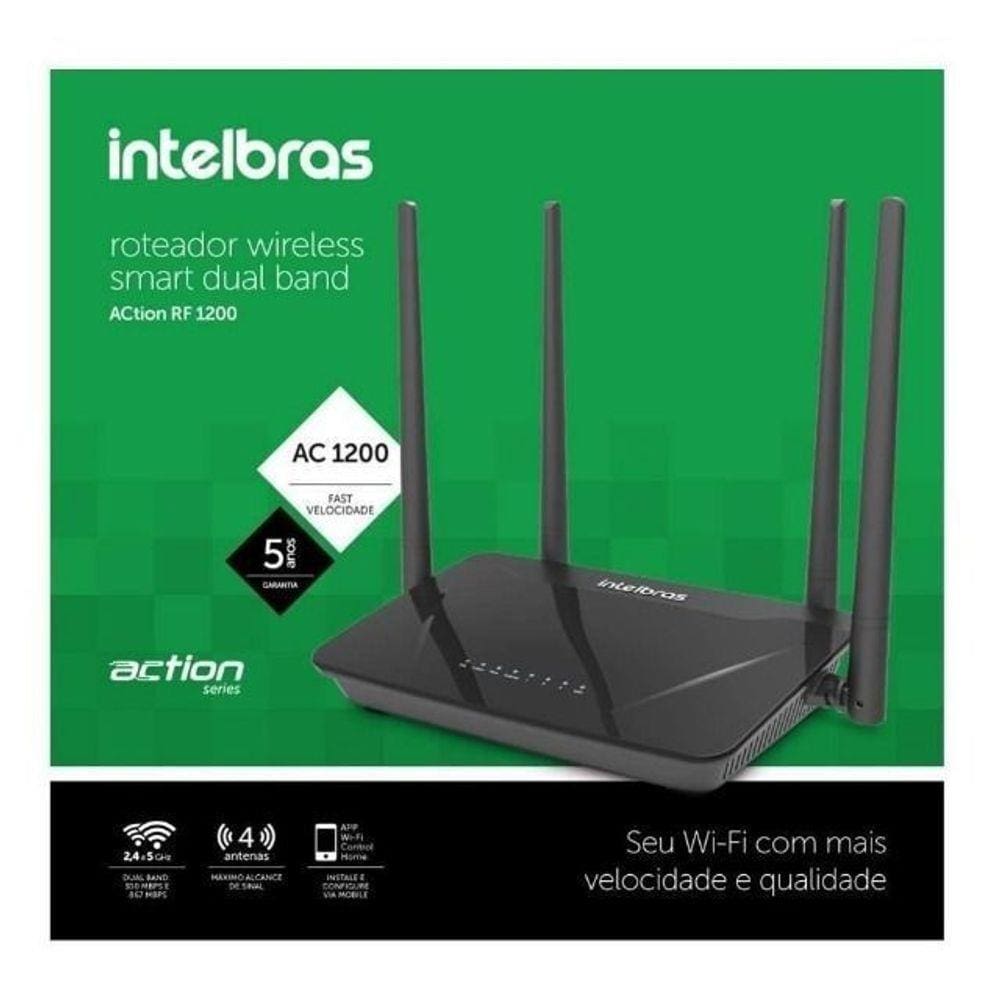 intelbras action rf 1200 porta giga