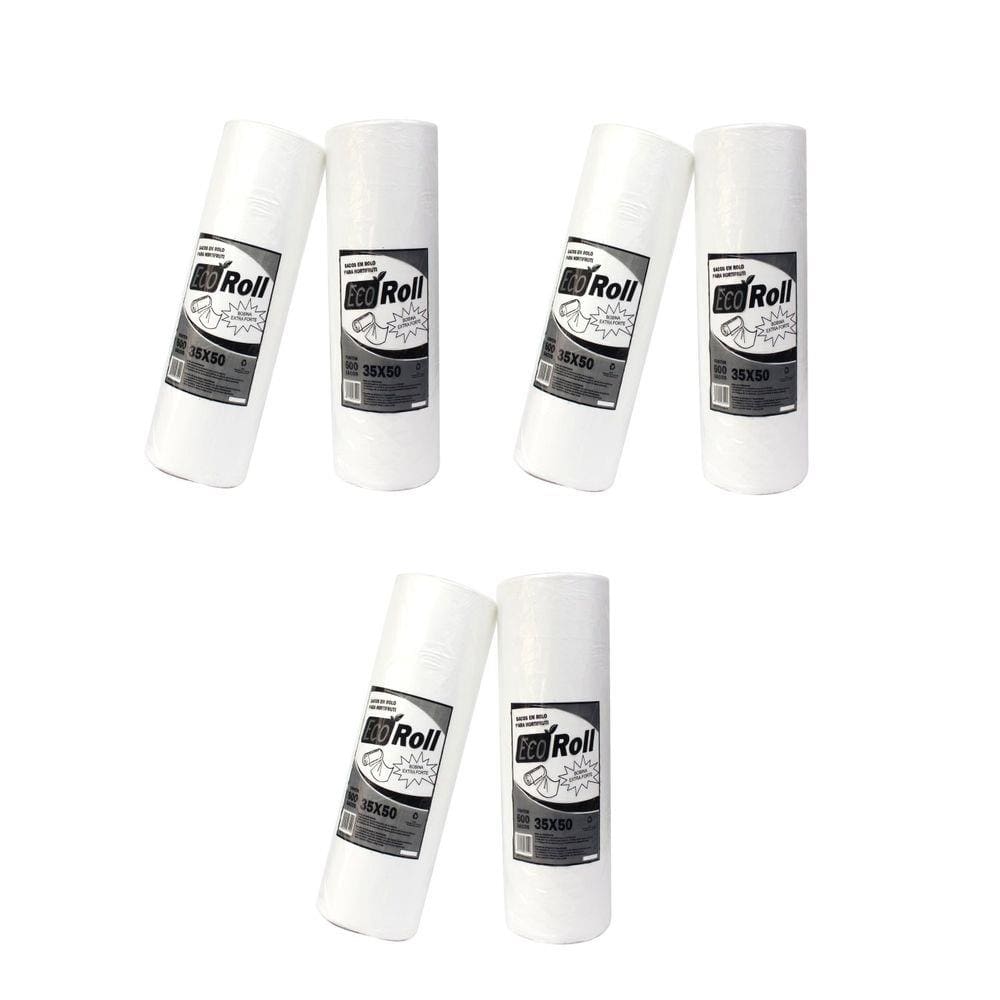 Bobina Saco Plastico Picotada 35x50 Ecoroll Extra Fort 2 Un