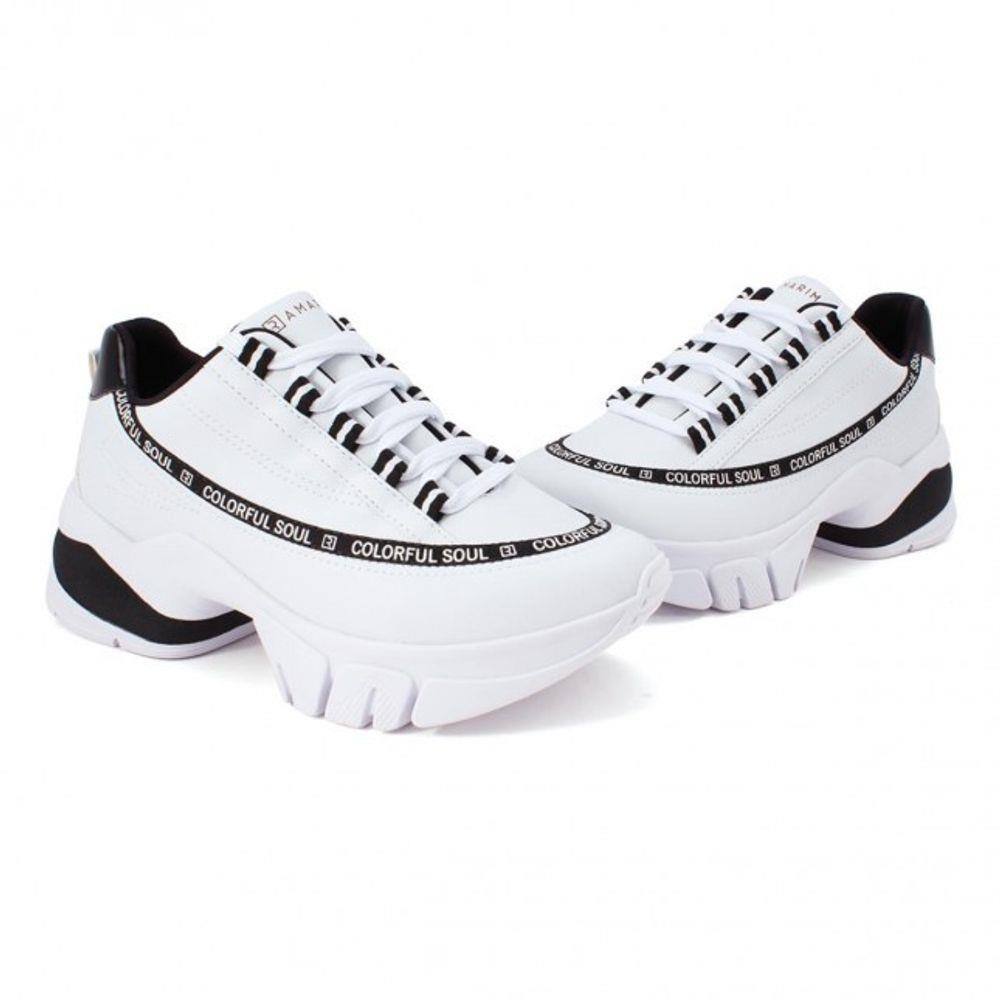 Tênis feminino ramarim sneaker solado alto tendencia - R$ 200.00, cor  Branco (casual) #94139, compre agora | Shafa