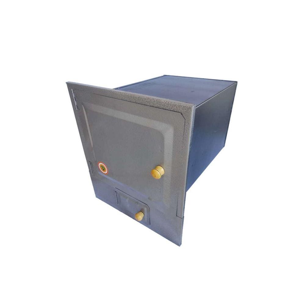 Forno De Chapa Galvanizada N°01 Com Cinzeiro 50x28x20,5cm