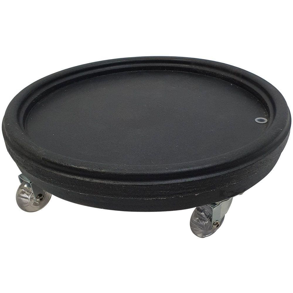 Prato Redondo Com Roda 40Cm Preto - Alpe & Aritana