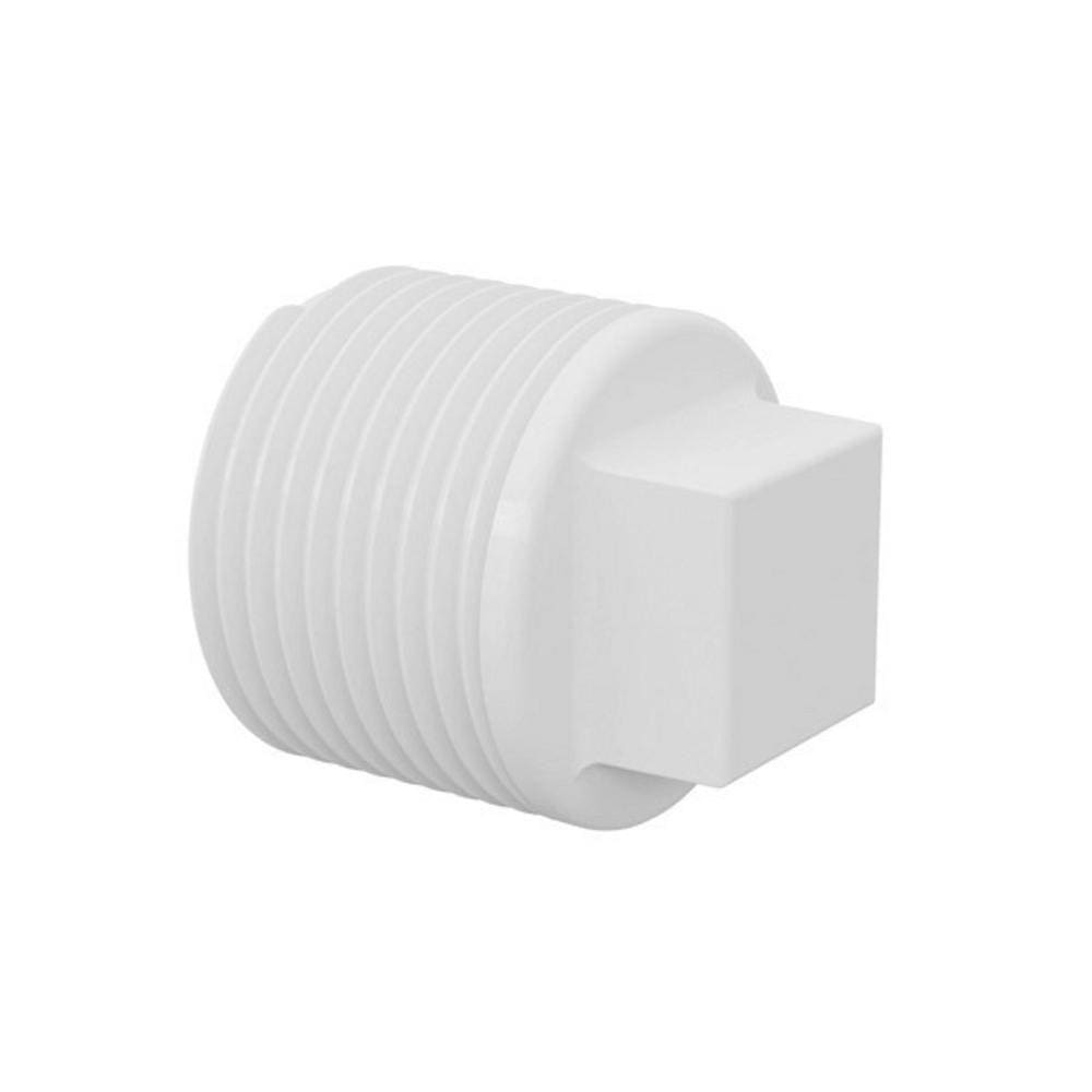 Plugue Roscável Água Fria Branco 1/2”