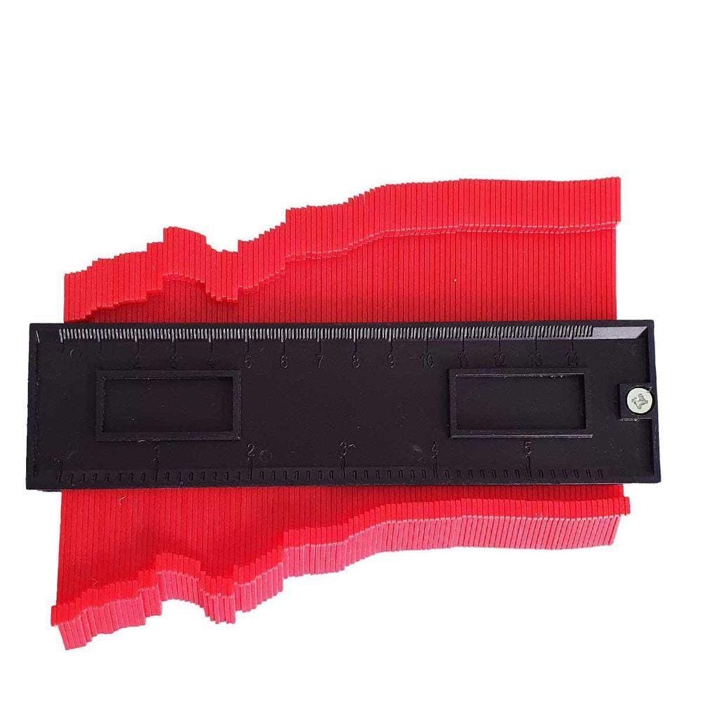 Copiador De Contornos Gabarito De Cantos Perfis 140Mm Cc14