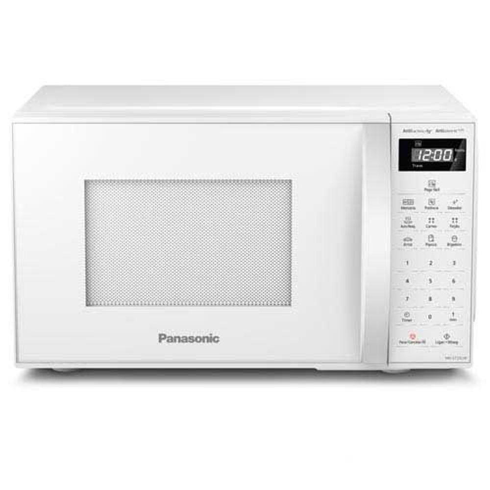 Micro-ondas de Mesa Panasonic com 21 Litros de Capacidade Branco - NN-ST25LWRU