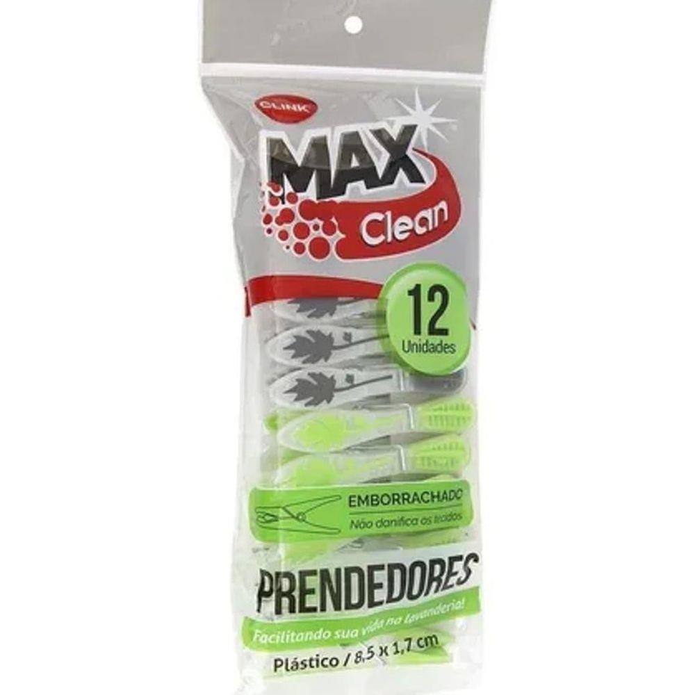 Kit Com 12 Prendedores De Roupas Clink Ck3050