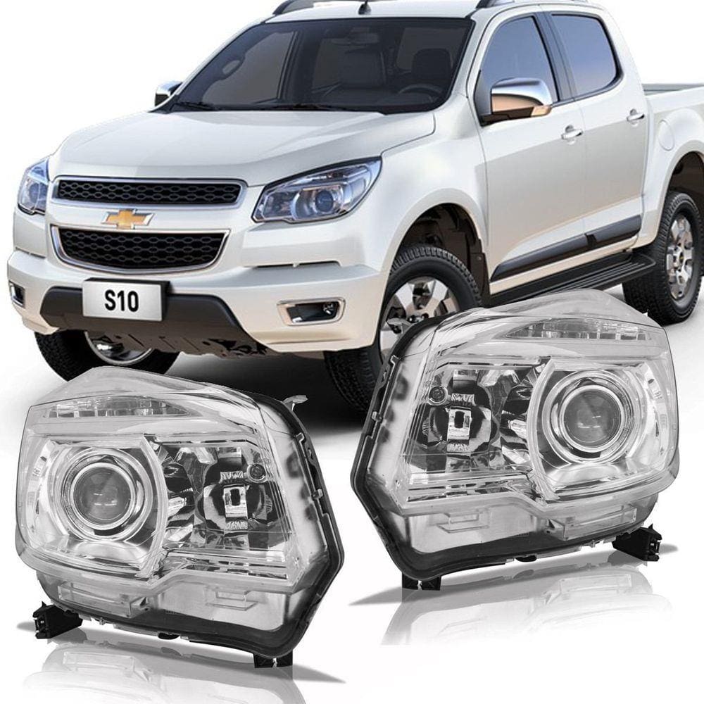 Par Farol Dianteiro C Projetor S10 2012 2013 2014 2015 - Tyc